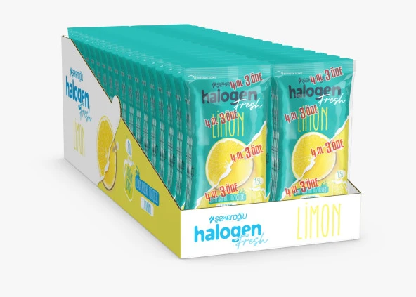 Halogen Limon Içecek Tozu 9 Gr *4 ( 12 Paket ) 144 Adet