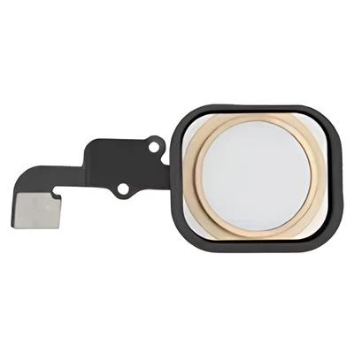 iPhone 6S Home Tuşu Flex GOLD - Lastikli Çerceveli
