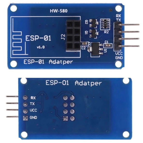 ESP8266 ESP-01 Adaptör Modülü Bağlayıcı Kart(3.3-5V)