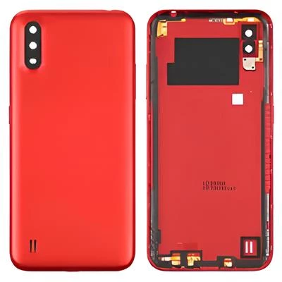 Samsung Galaxy A01  - SM-A015 FULL Kasa Arka Kapak Takım KIRMIZI