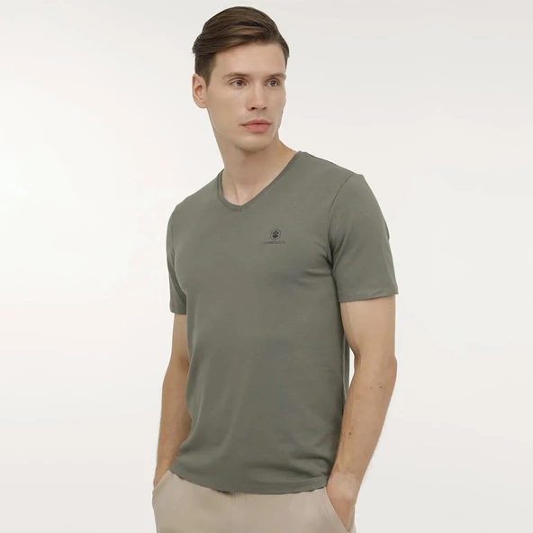 LUMBERJACK 101497400 M-CT106 BSC V NK T-SH 4FX T-SHIRT - 3