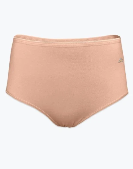 PAPATYA 1851 KADIN YÜKSEK BEL MODAL KÜLOT 6 ADET  L EKRU - Resim 6