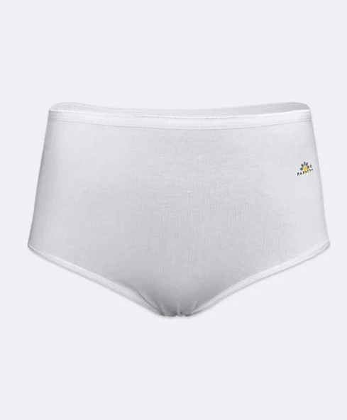 PAPATYA 1851 KADIN YÜKSEK BEL MODAL KÜLOT 6 ADET  L EKRU - Resim 4