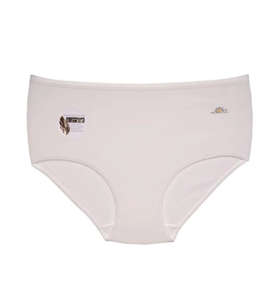 PAPATYA 1851 KADIN YÜKSEK BEL MODAL KÜLOT 6 ADET  L EKRU - Resim 7