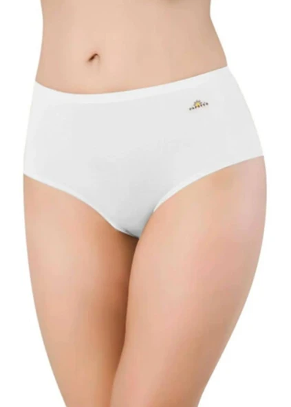 PAPATYA 1851 KADIN YÜKSEK BEL MODAL KÜLOT 6 ADET  SİYAH 2XL - Resim 3