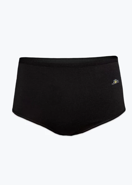 PAPATYA 1851 KADIN YÜKSEK BEL MODAL KÜLOT 6 ADET  SİYAH 2XL - Resim 2