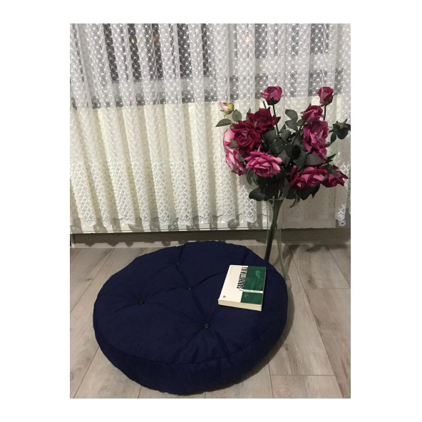 Puf Lacivert Yer Minderi 70x70 cm ürün görseli 1
