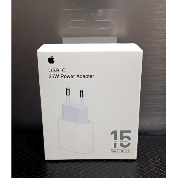 Apple iPhone 15 Pro -15 Plus için Uyumlu 25w Hızlı Şarj Adaptörü TU8W4WU/A