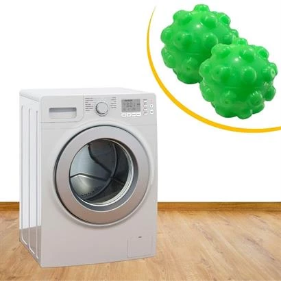 Kurutma Topu Çamaşır Kurutma Makinası Nem Alıcı Düzleyici Koku Giderici 2 Adet Top - 2