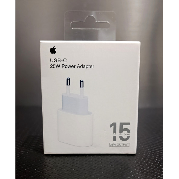 Apple iPhone 11-12-13-14-15 Pro Max Uyumlu 25w Hızlı Şarj Adaptör Başlığı TU8W4WU/A