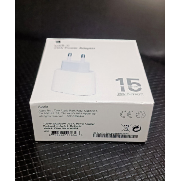 Apple iPhone 11-12-13-14-15 Pro Max Uyumlu 25w Hızlı Şarj Adaptör Başlığı TU8W4WU/A - 2