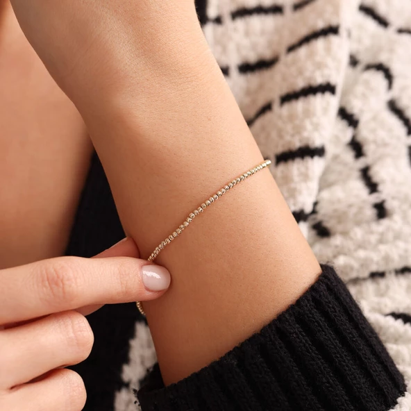 Sarı Altın Dorika Bileklik İtay - Resim 2