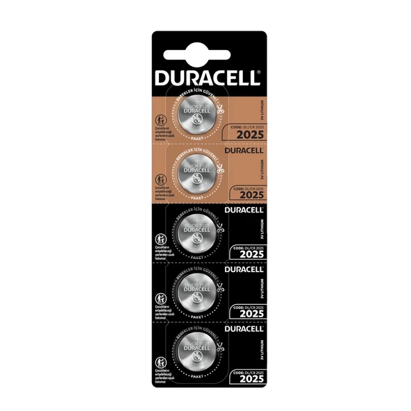 Duracell Pil Düğme 2025 3v 5li Paket