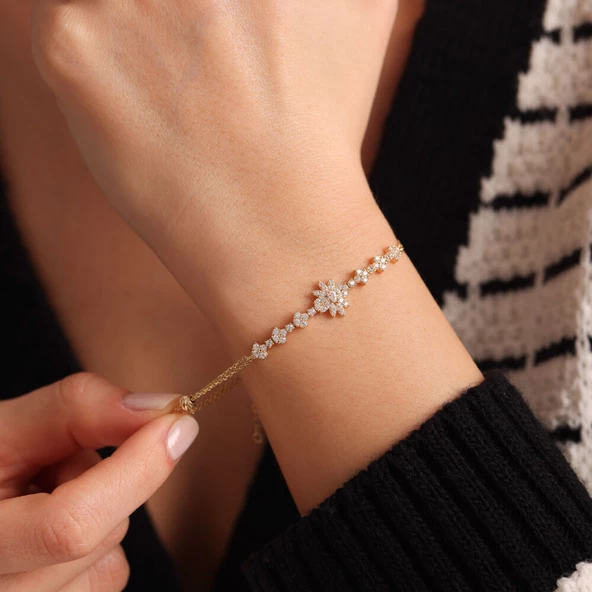 Su Yolu Altın Prenses Zincir Bileklik - Resim 2