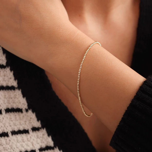 Sarı Altın Dorika Bileklik İtay - Resim 4