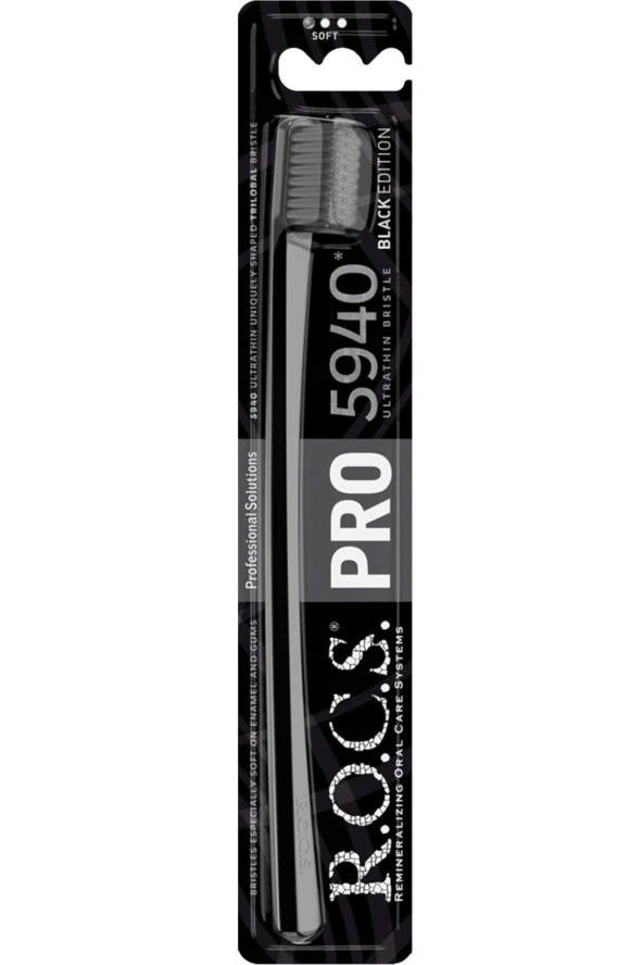 Rocs Pro Black 5940 Yeni Seri Soft Diş Fırçası