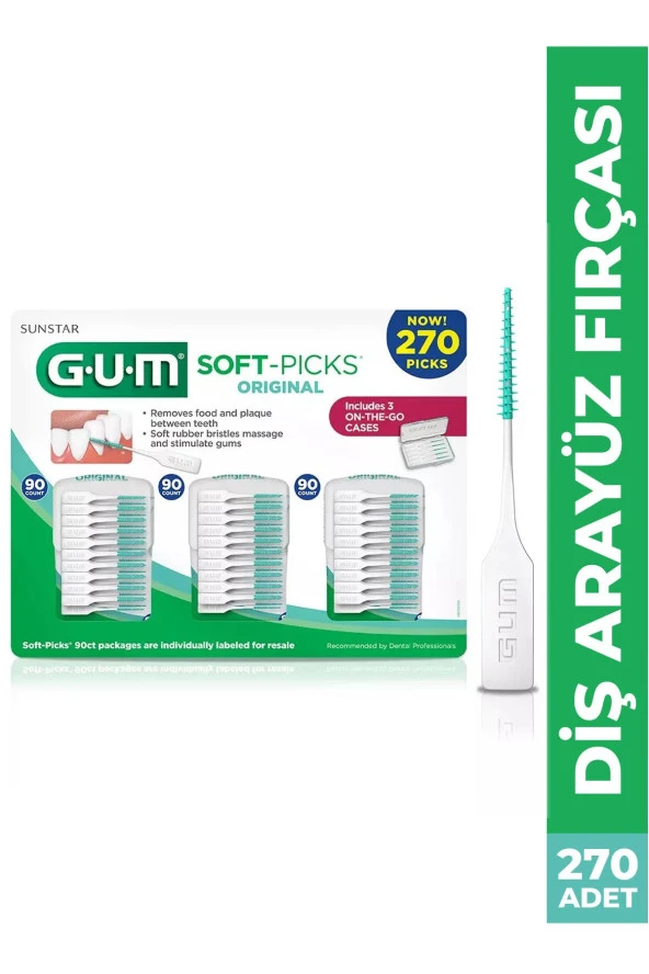 GUM Soft Picks Ara Yüz Fırçası 270 Adet