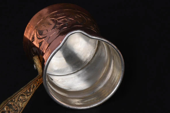 İŞLEMELİ KLASİK CEZVE NO:2 KIRMIZI - 5