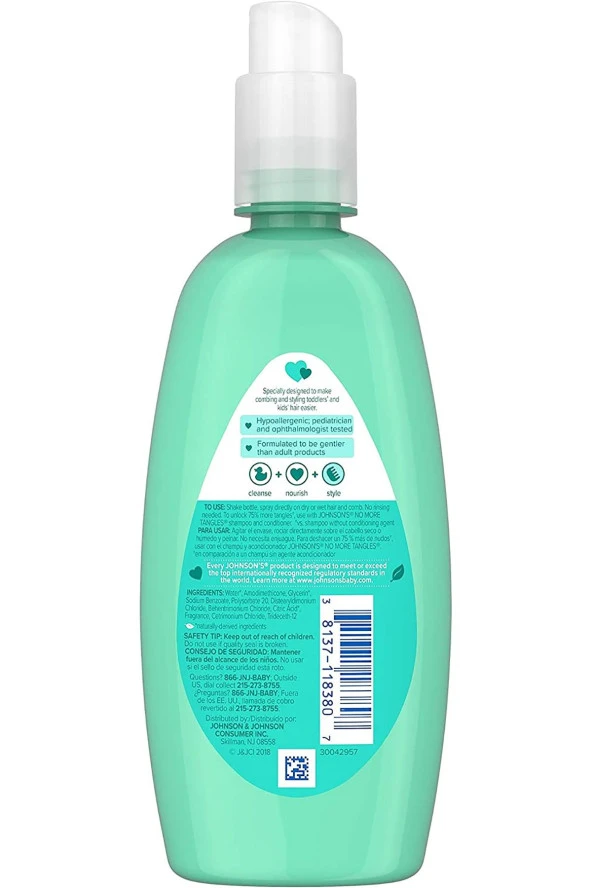 Johnsons Baby Kolay Tarama Dolaşık Saç Açıcı Sprey 295ML - 2