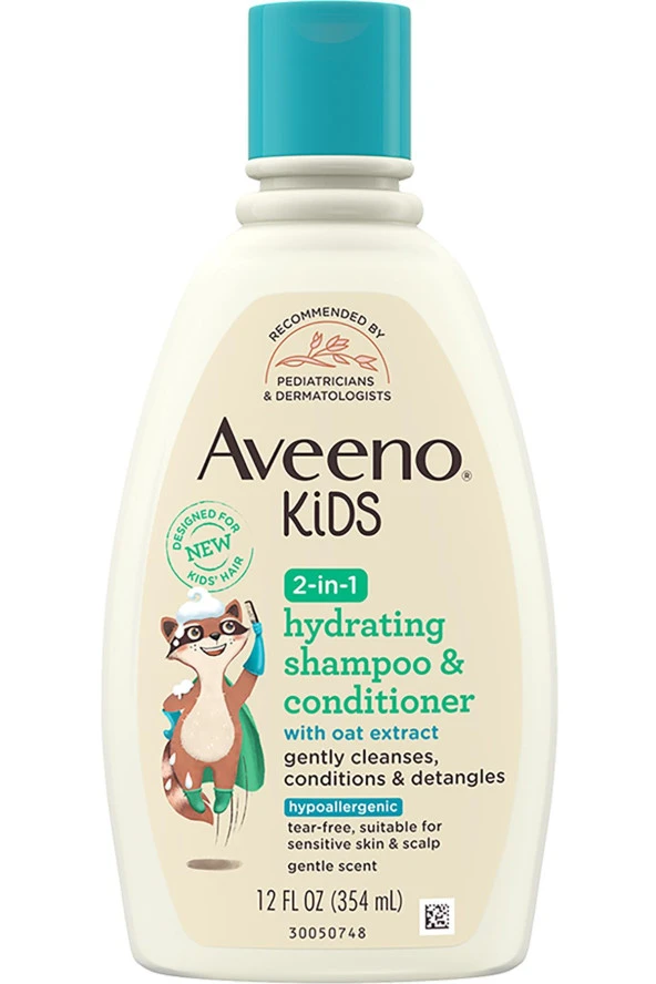Aveeno Kids 2'si 1 Arada Nemlendirici Şampuan ve Saç Kremi 354ML