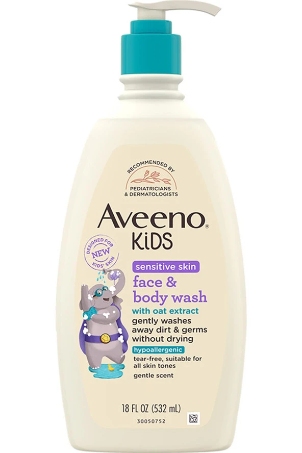Aveeno Kids Hassas Ciltler İçin Yüz ve Vücut Şampuanı 532ML