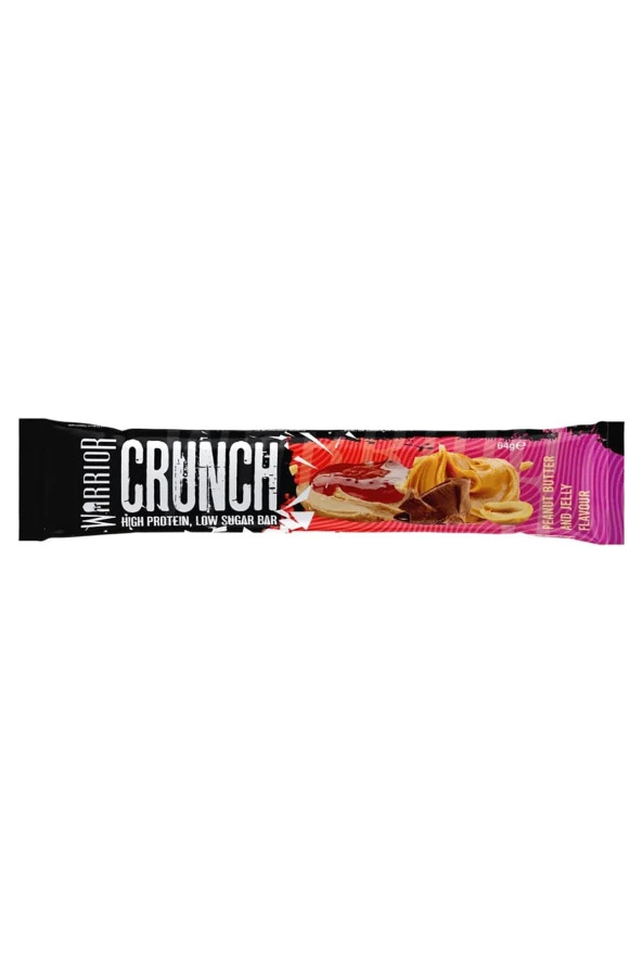 Warrior Crunch Protein Bar Peanut Butter And Jelly Flavour 64GR