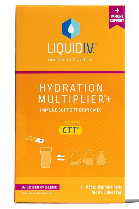 Liquid I.V. Hydration Multiplier+ 6 Stick Packs 96GR