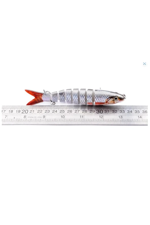 3 Adet Kutulu 3D Eklemli Suni  Rapala  13 cm 20 gr Balık Yem Seti - Resim 4