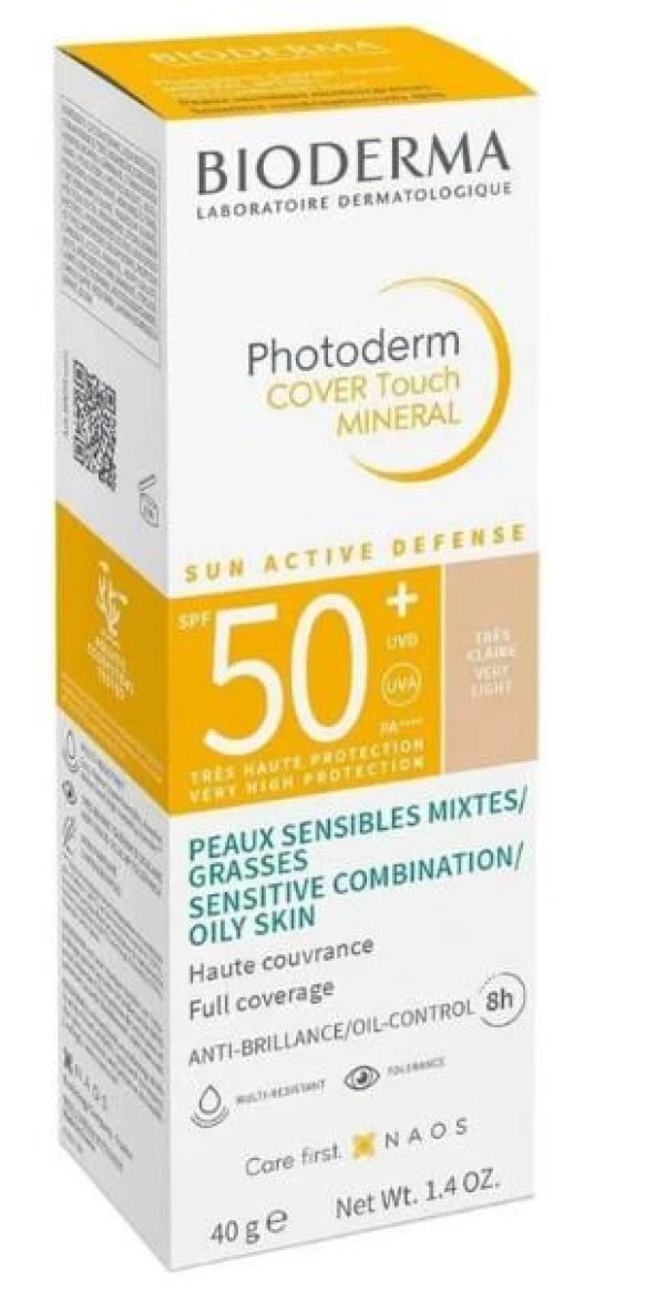 Bioderma Photoderm Cover Touch Mineral Spf50+ 40 gr - Very Light