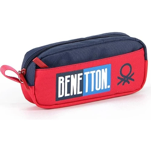 United Colors of Benetton Çift Bölmeli Kırmızı Kalem Çantası 03791 - 2
