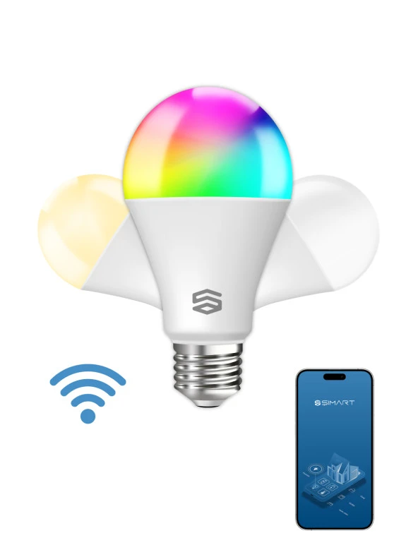 Şımart Akıllı RGB Led Wi-Fi Ampul Gün Işığı/Beyaz - Akıllı Lamba