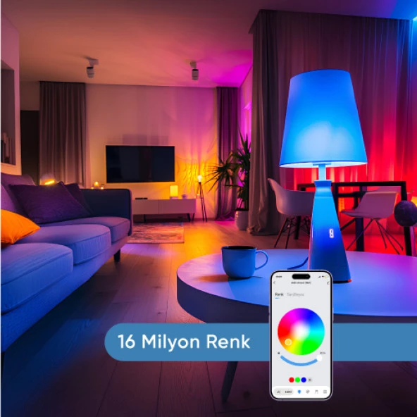 Şımart Akıllı RGB Led Wi-Fi Ampul Gün Işığı/Beyaz - Akıllı Lamba - 3