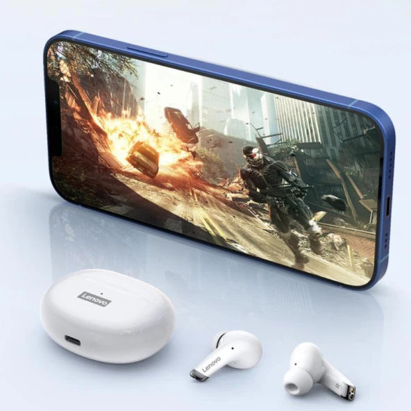 Lenovo Lp5 Bluetooth 5.0 Kablosuz Kulaklık - Beyaz - Resim 3