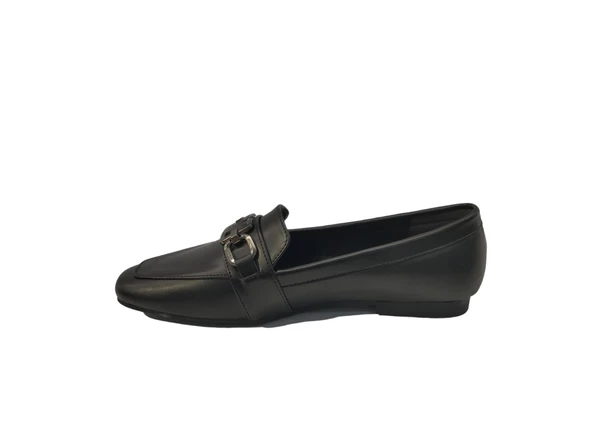 Ventes 5551221Z Kare Burun Hafif Rahat Taban Toka Detaylı Günlük Kadın Babet Ayakkabı - 2