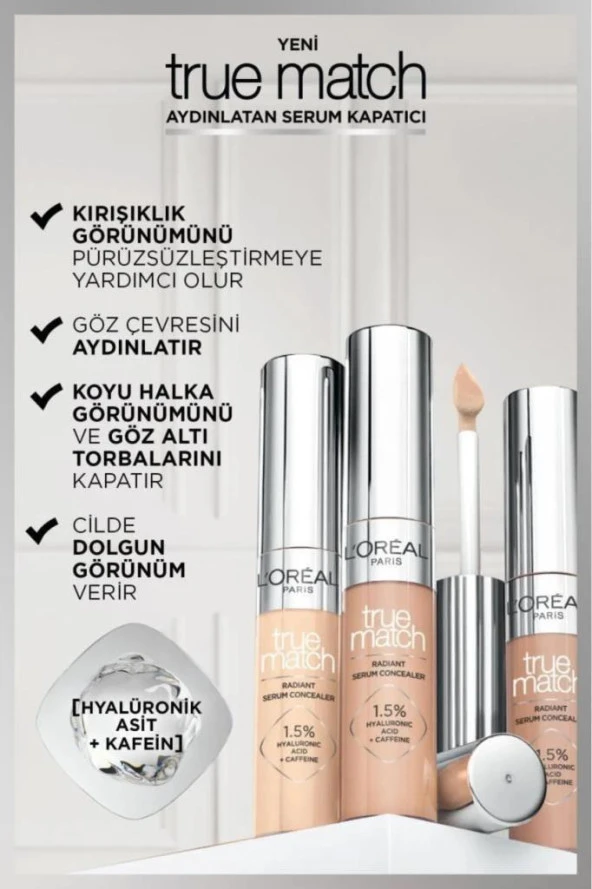 Loreal Paris True Match Aydınlatan Serum Kapatıcı 4D Light Medium - 3