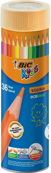 Bic Kids Evolution Kuru Boya Kalemi 36'lı Metal Tüp / BİC.968491