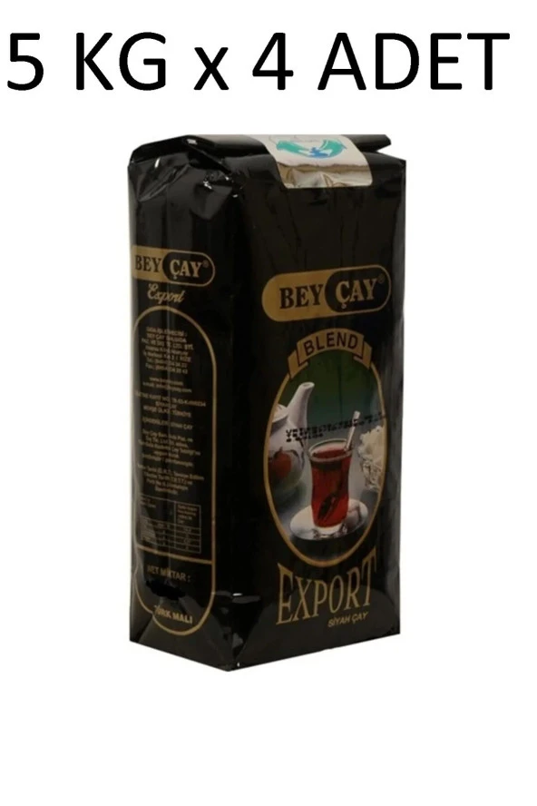 BEY ÇAY Export 5 Kg X 4 Adet Sepetum Toptan