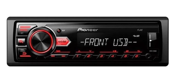 Pioneer MVH-09UB Oto Teyp USB/Aux/4*50W/Amfi Çıkışlı/Çıkarılabilir Ön Panel/Android Uyumlu