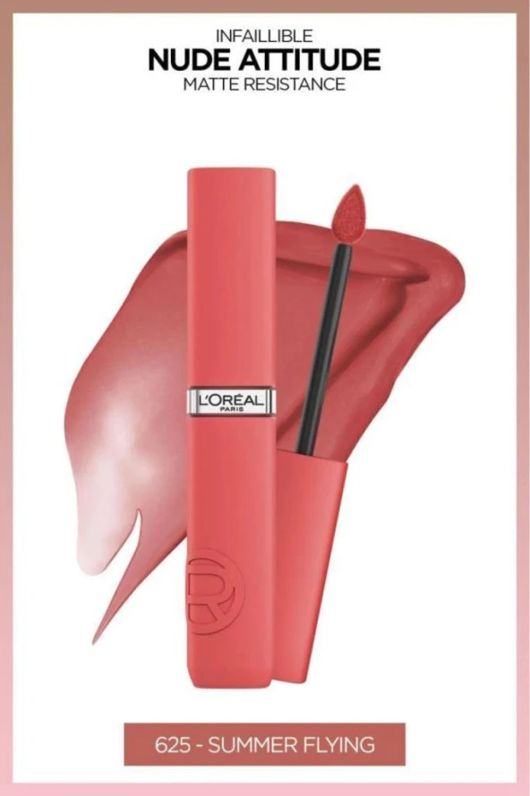 Loreal Paris Infaillible Matte Resistance Likit MAt Ruj- 625 Summer Flying