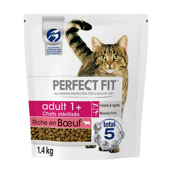 Perfect Fit Sterilised Sığır Etli Kısırlaştırılmış Kedi Maması 2 Adet 1,4 Kg