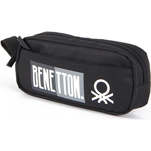 United Colors of Benetton Çift Bölmeli Siyah Kalem Çantası 03799 - 2