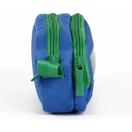 United Colors of Benetton Çift Bölmeli Mavi Kalem Çantası 04277 - Resim 3