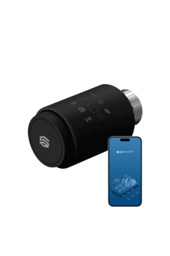 Şımart Akıllı Termostatik Radyatör Vanası Bluetooth Bağlantılı ve Isı Kontrolü