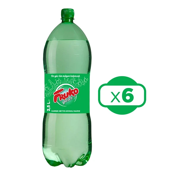 Fruko Gazoz 2,5 lt x 6 Adet