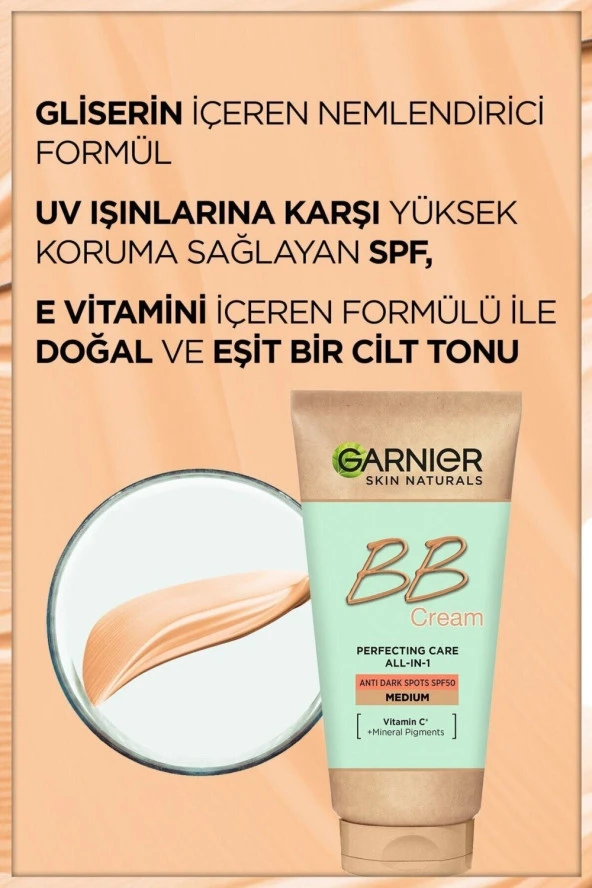 Garnier Bb Krem Güneş Lekelerine Karşı Koruyucu Spf50 - 3