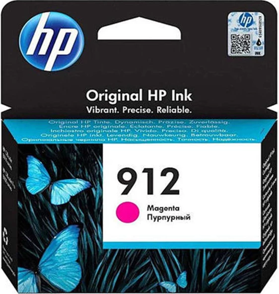 HP 912 Magenta Kırmızı Kartuş 3YL78A