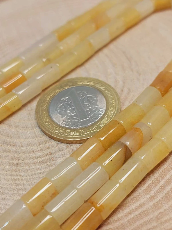 Akik Taşı Silindir Kesim 5.5x7.5mm Dizi (49308) - Resim 2