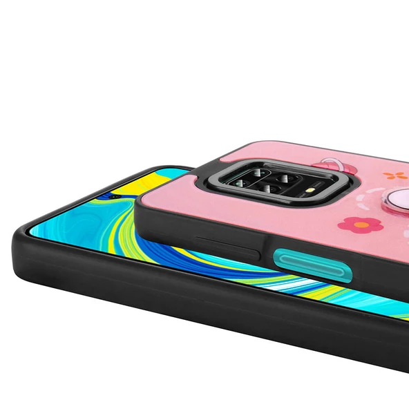 Xiaomi Redmi Note 9 Pro Kılıf Parlayan Kabartmalı İkonik Figürlü Amas Silikon Kılıf - Resim 10