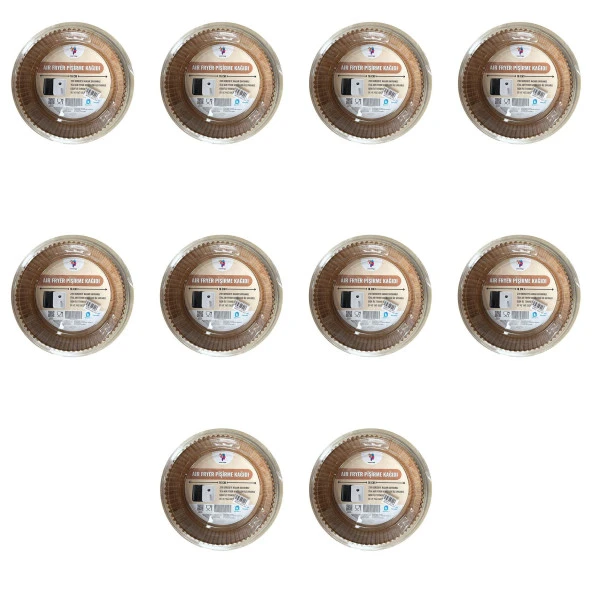 Dolphfin Yağlı Airfryer Fırın Fritöz Tepsi Pişirme Kızartma Kağıdı - Yuvarlak - 16 Cm. - 500 Adet - Resim 2