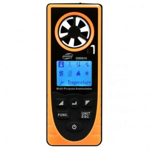 LYK BGM8910 Çok Fonksiyonlu Dijital Rüzgar Ölçer Anemometre ürün görseli